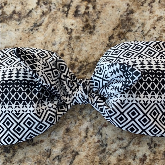 Victoria Secret Bandeau Top - Small - Black/White - Picture 4 of 4